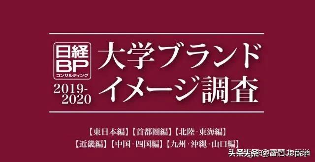 日本“大学品牌形象调查”排名