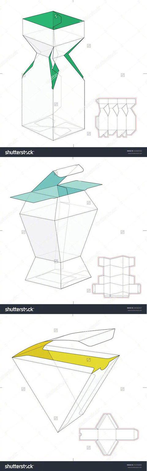 很全的盒型包装设计展开图，需要的可以收了～(图5)