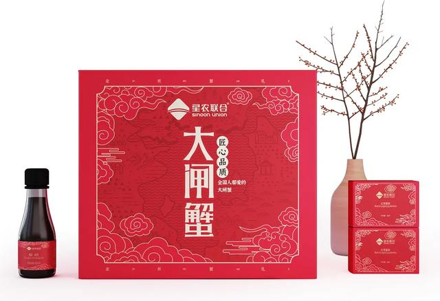包装 | 中国风大闸蟹礼盒包装设计，红红火火(图1)