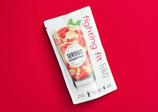 SER!OUS Smoothies水果沙冰包装设计(图6)