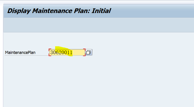 SAP PM 入門系列5 - IP03 顯示一個維護計劃