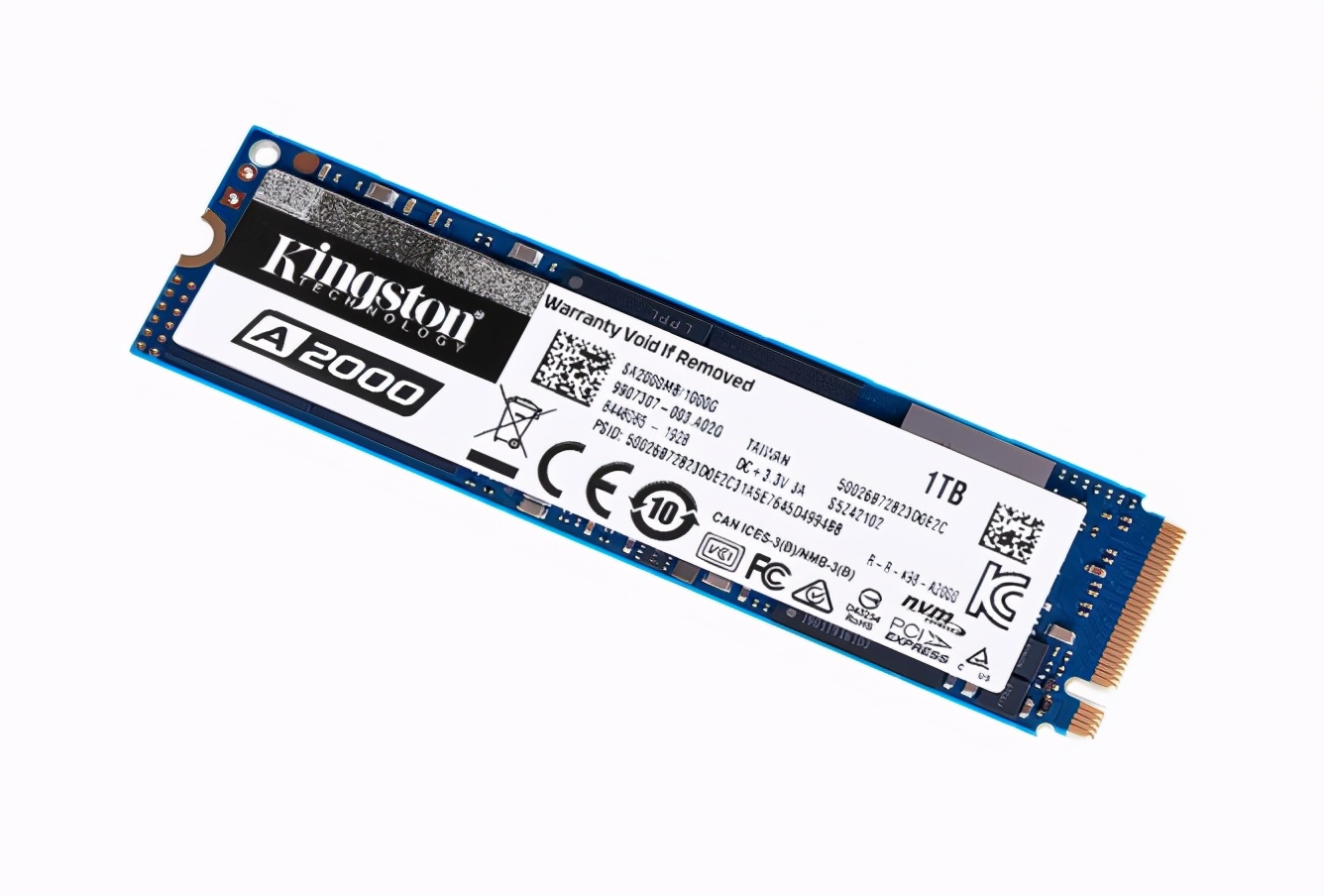 金士顿kc2500 m.2 nvme固态硬盘采用gen 3.