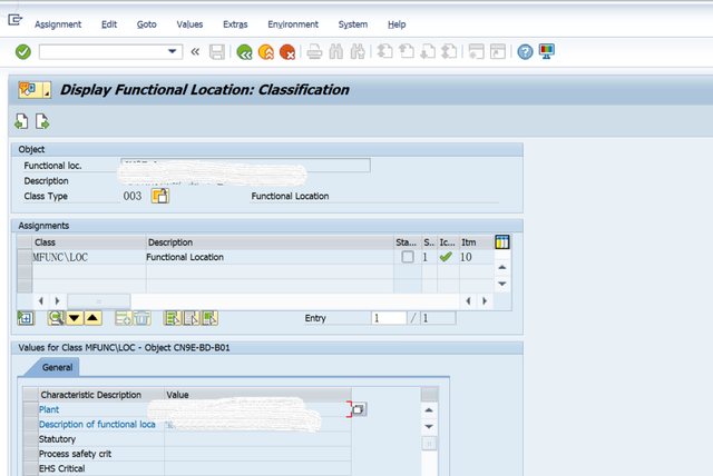 SAP PM 入門系列 - IL03顯示Function Location主資料