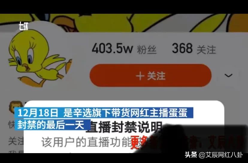 被ks官方封禁一天,蛋蛋直播打哑语\卖货怕被盯