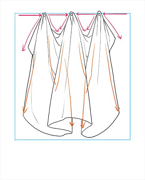 插画入门：如何画好人物衣服的褶皱