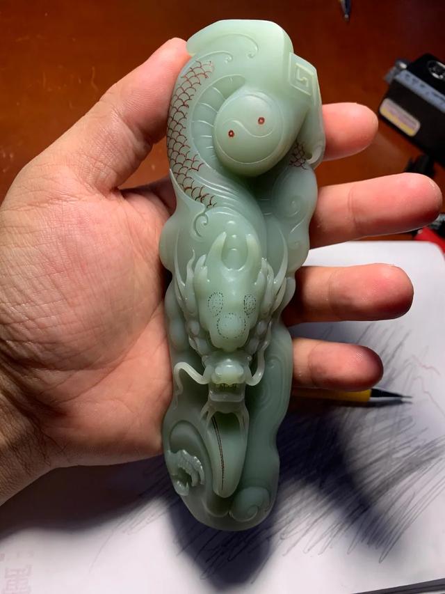 共同打造的平台_玉雕资讯_【凡刻】陈忠明作品《龙定乾坤》制作流程