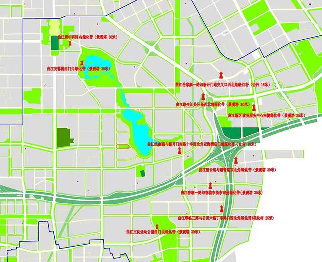 西安曲江新区2020年10个新建5g通信基站项目位置图