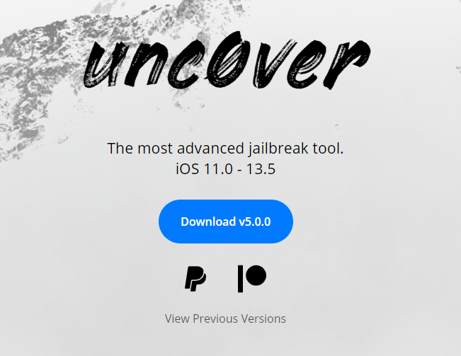 苹果越狱工具unc0ver V5.0.0下载 支持IOS13.5系统-下载否