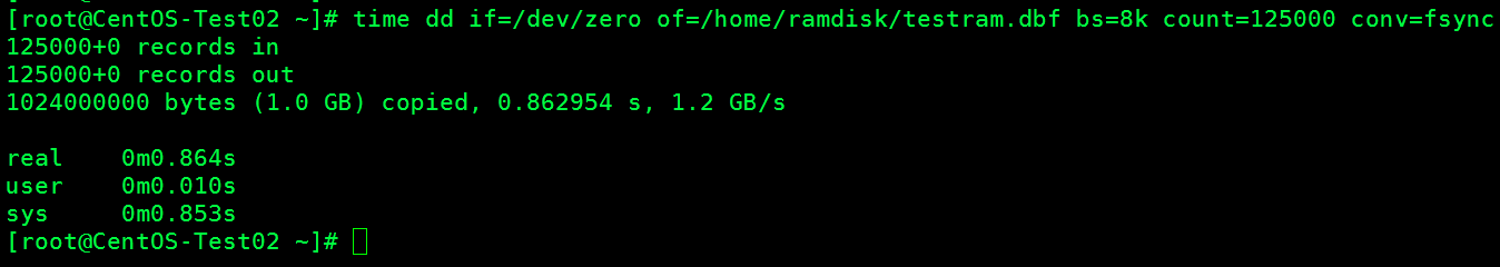 在CentOS上创建RAMDISK（内存磁盘）