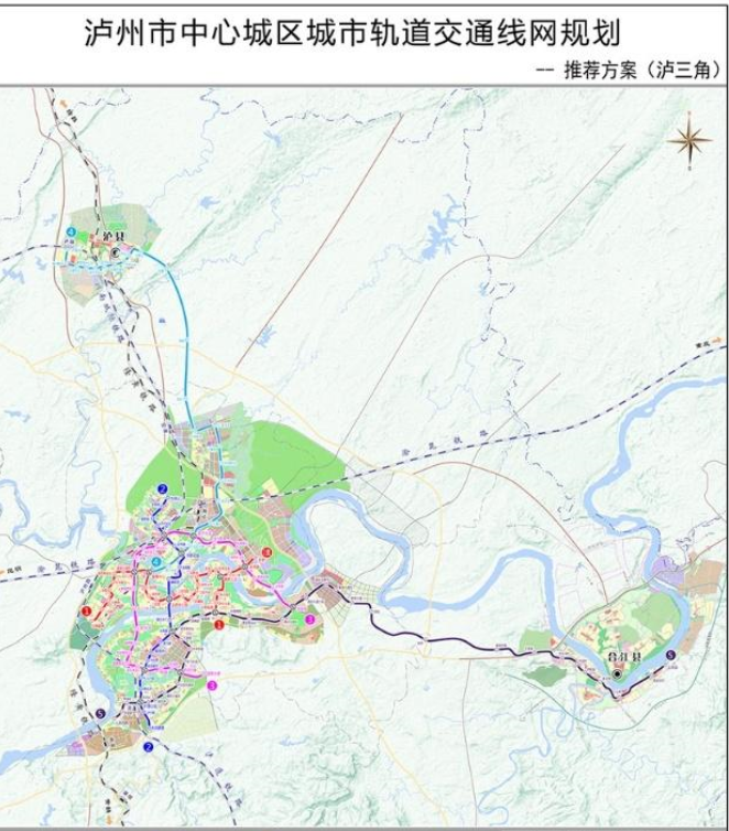 2013年开始,泸州市就开始了轨道交通线路线网规划.