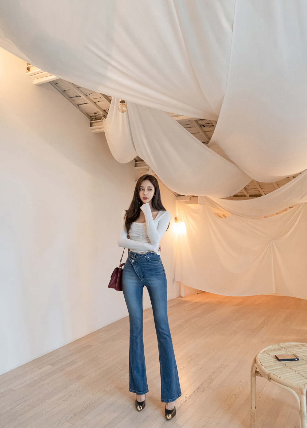 孙允珠丨芝麻螺纹水磨石典雅酷炫西装