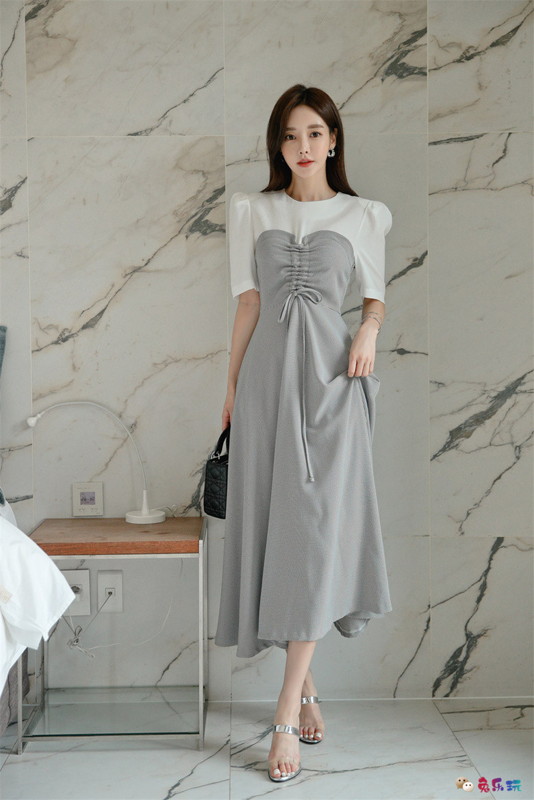 孙允珠丨田纳西俏皮青春高腰百褶长裙