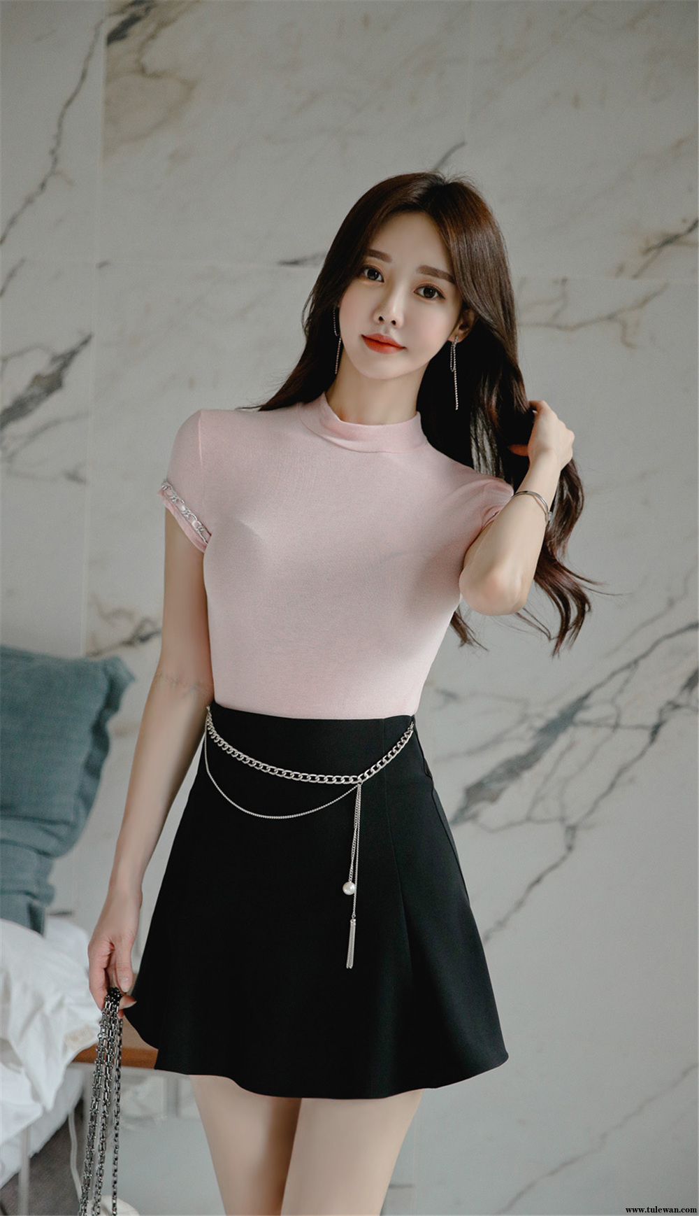 孙允珠丨粉黛梦幻初恋芭比短袖打底衫