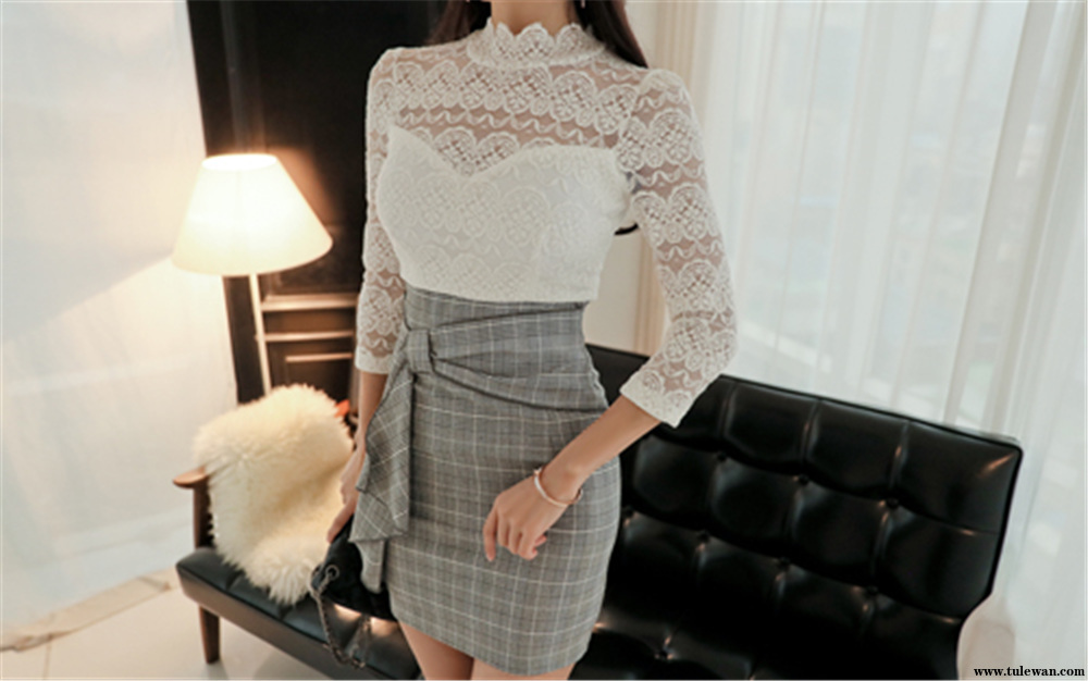 孙允珠丨凌波笙梦素娥幽香织花雪纺衫