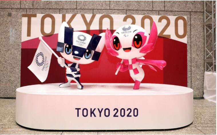 东京奥运倒计时100天　吉祥物像亮相