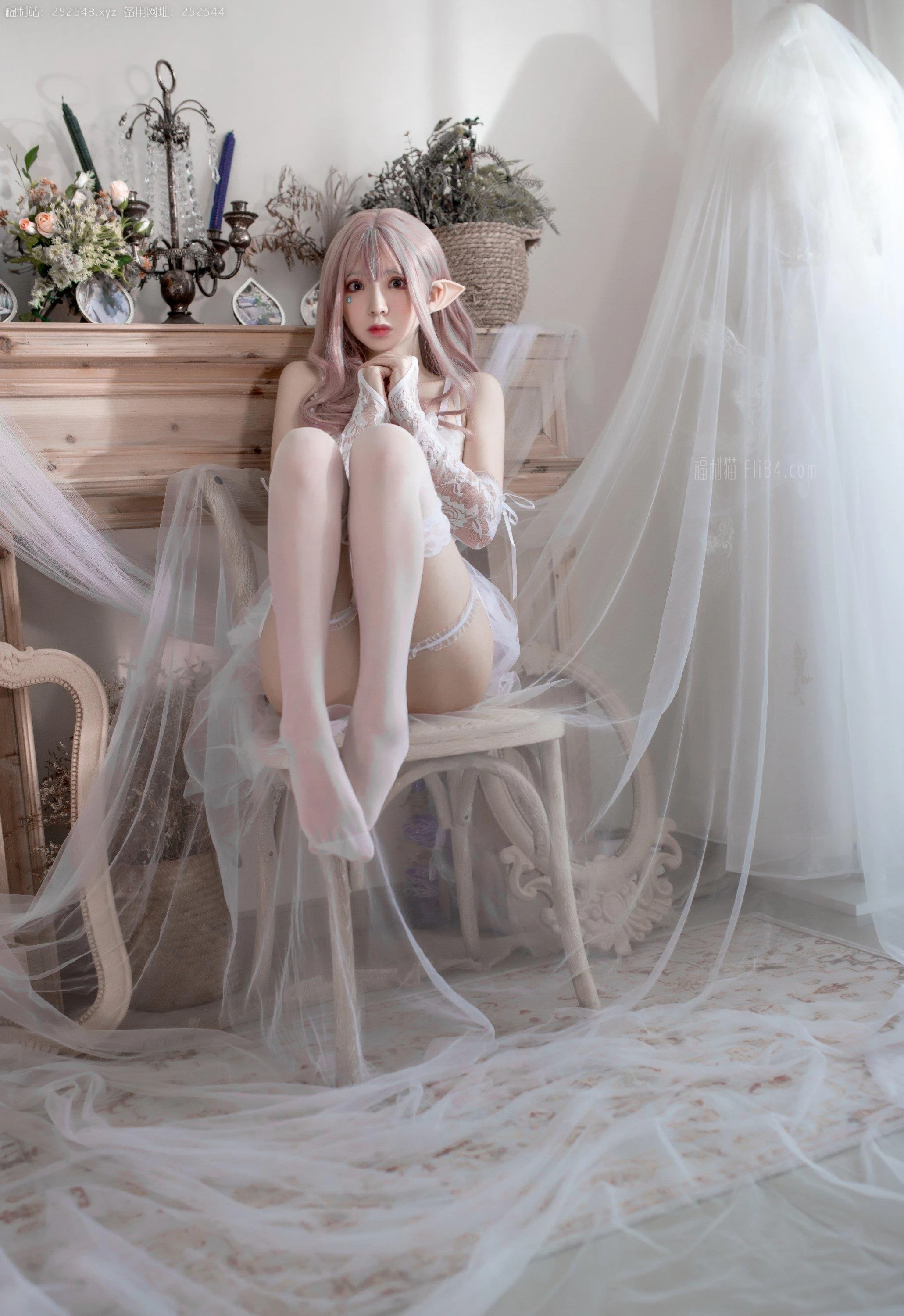 【喵糖映画系列】VOL.181纯白精灵[26p]