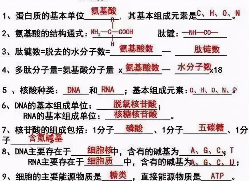 高中生物高频知识点梳理 高一高二高三考生都适用 自主选拔在线